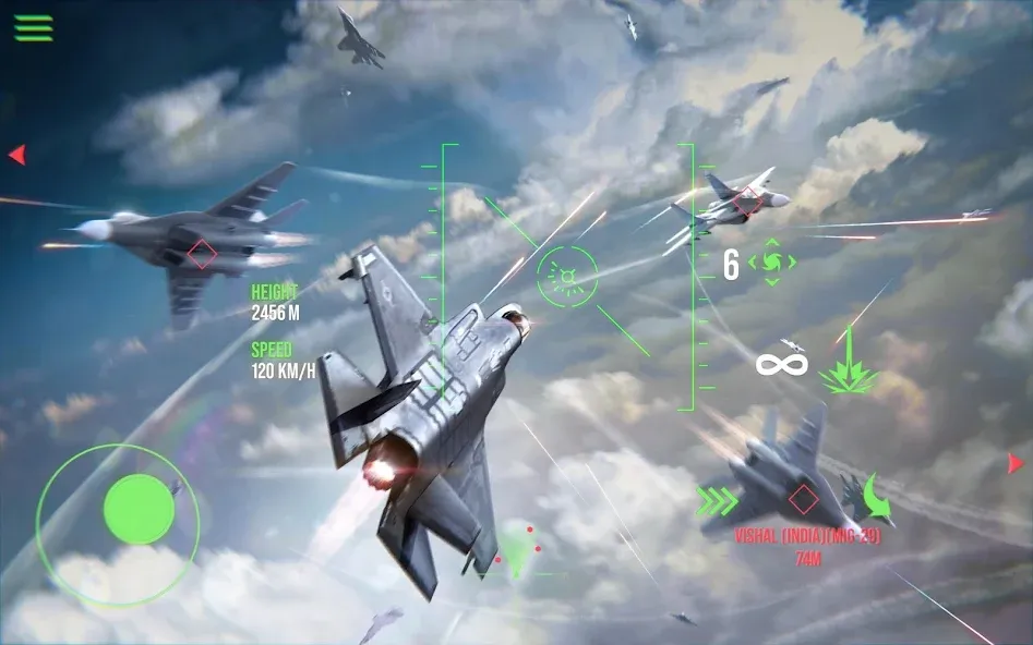 Взломанная Modern Warplanes: PvP Warfare [MOD: безлимитные деньги и все самолёты] на Андроид — скриншот 4