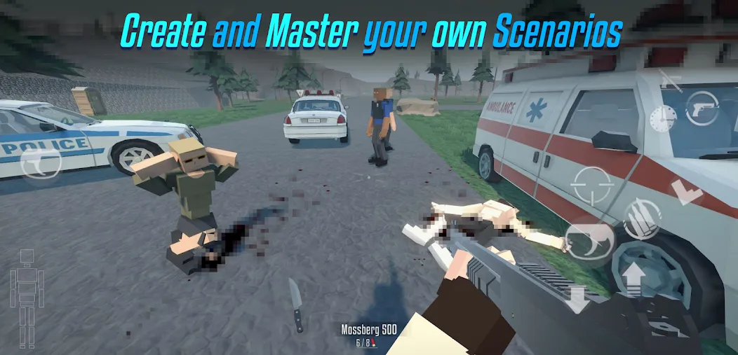 Взломанная GoreBox [MOD: безлимитные патроны и открыты все карты] на Андроид — скриншот 3