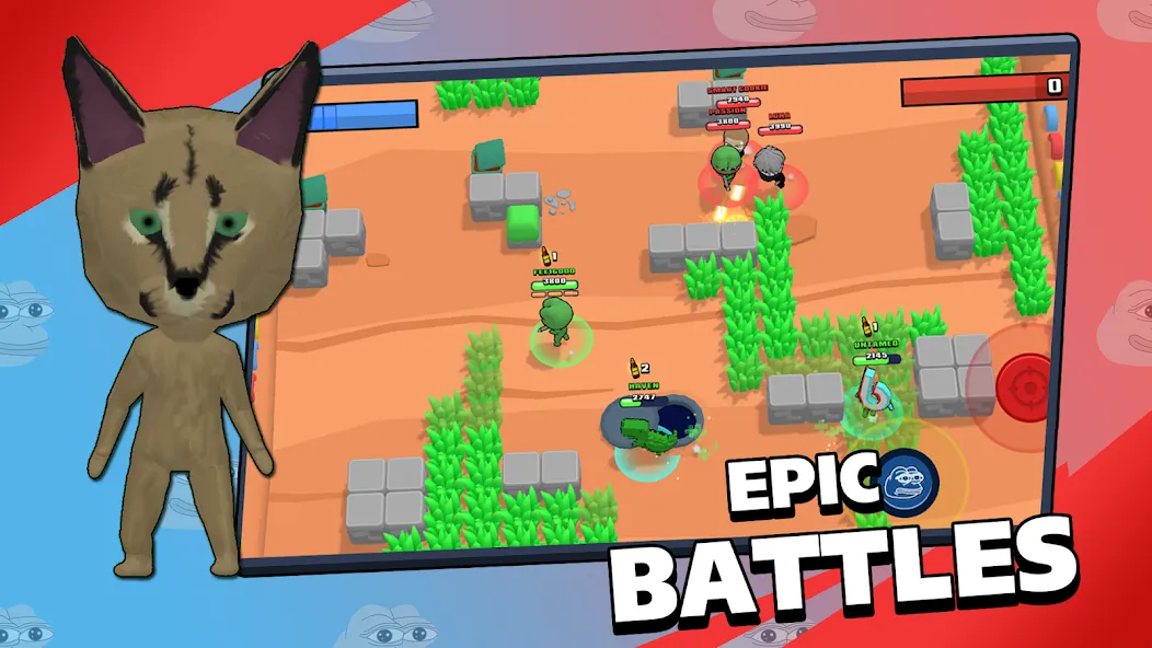 Brawl Memes - Meme Battle [MOD: безлимитные монеты и разблокированные мемы] (Бесплатно / APK) — скриншот 1