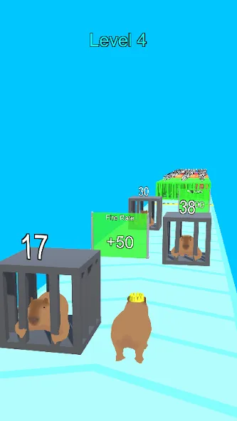 Capybara Run [MOD: бесконечные монеты и ускорение бега] на Андроид — скриншот 1