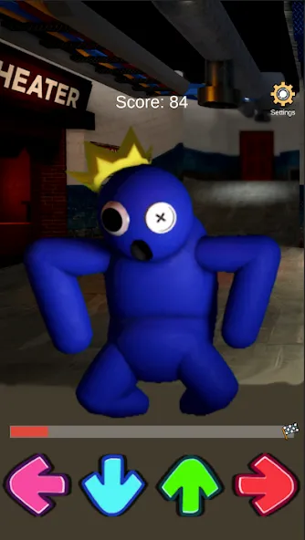FNF Rainbov Blue Mod Test [MOD: тест радуги и синих персонажей] — Скачать бесплатно (APK) — скриншот 3