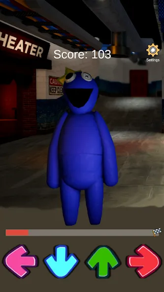 FNF Rainbov Blue Mod Test [MOD: тест радуги и синих персонажей] — Скачать бесплатно (APK) — скриншот 4