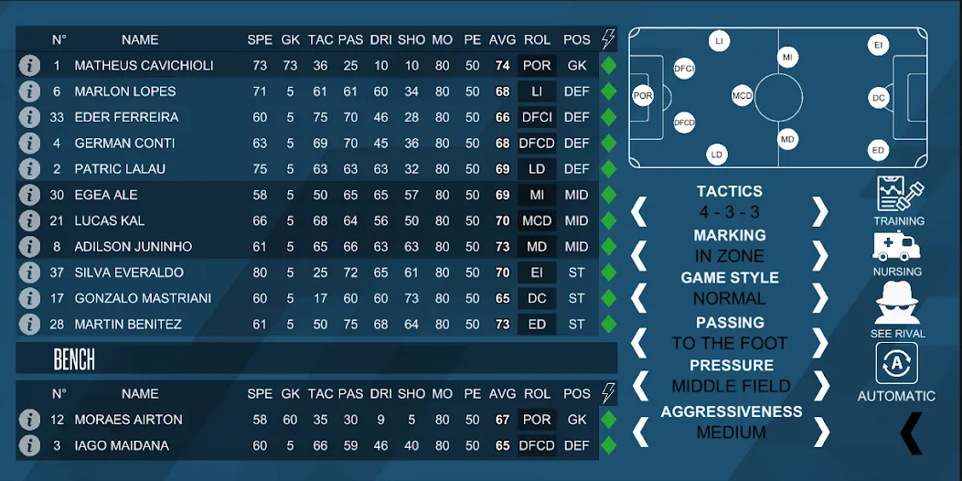 Скачать взлом Mobile Football Manager [MOD: безлимитные деньги и энергия] — скриншот 2