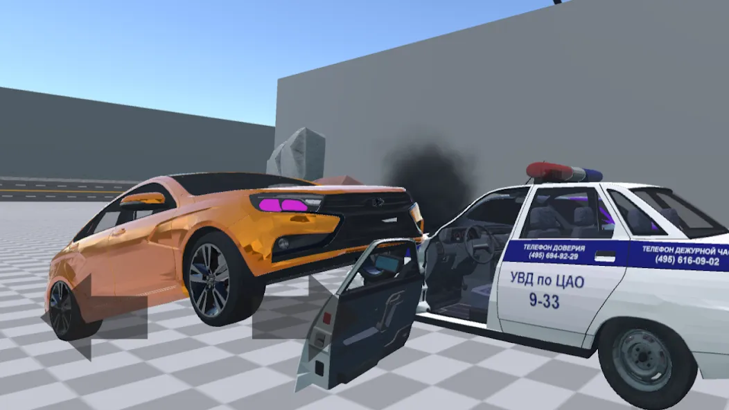 АВТОВАЗ КРАШ ТЕСТ СИМУЛЯТОР [MOD: безлимитные деньги и все машины открыты] на Андроид — скриншот 4