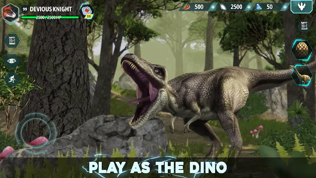 Dino Tamers - Jurassic MMO [MOD: безлимитные ресурсы и сильные динозавры] (Бесплатно / APK) — скриншот 2