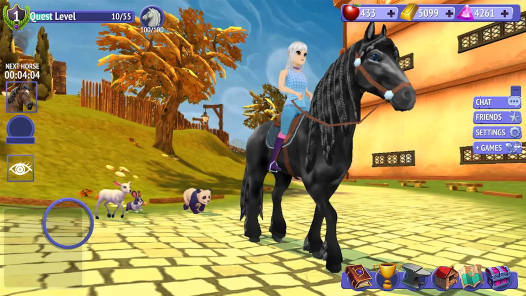 Скачать Horse Riding Tales - Wild Pony [MOD: бесконечные монеты и редкие лошади] — скриншот 2
