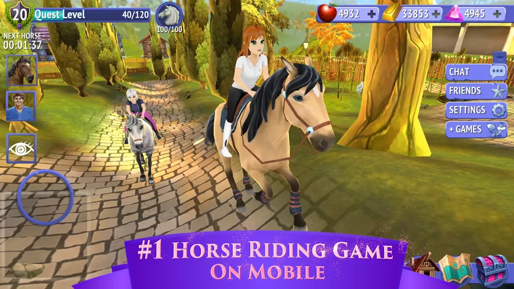 Скачать Horse Riding Tales - Wild Pony [MOD: бесконечные монеты и редкие лошади] — скриншот 3