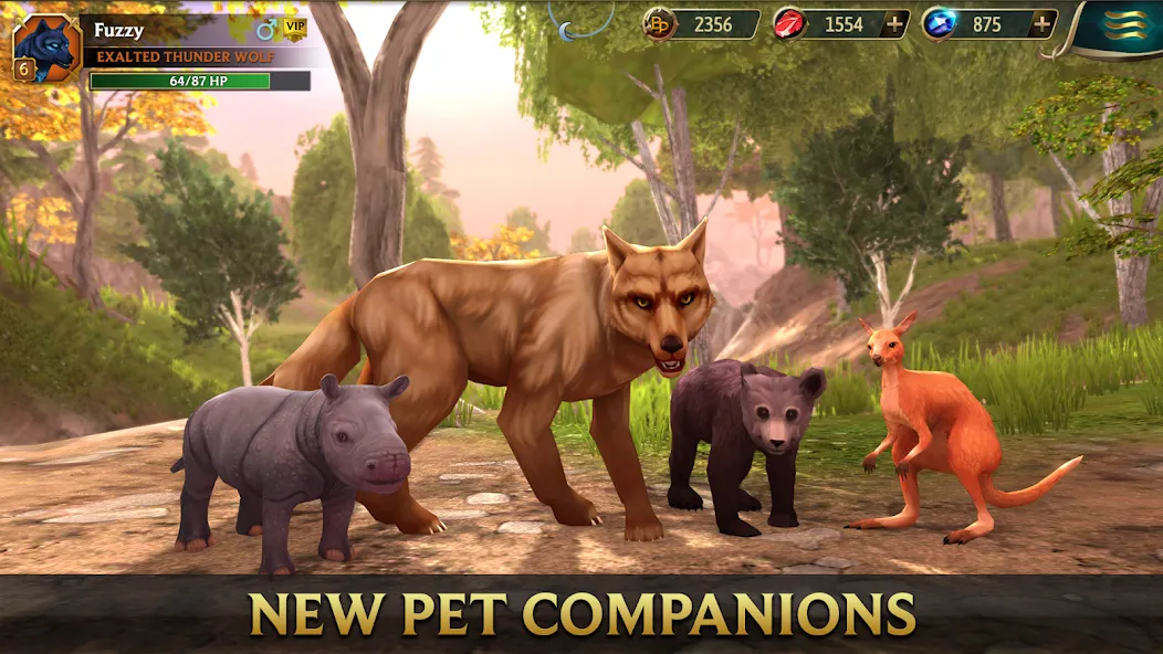 Скачать Wolf Tales - Wild Animal Sim [MOD: много денег и всё открыто] на телефон — скриншот 2