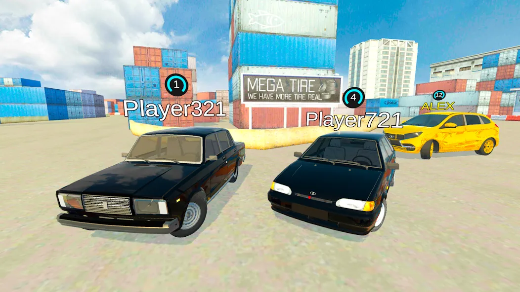 Скачать взлом Lada Drift Simulator - Online [MOD: безлимитные деньги и все машины открыты] — скриншот 2