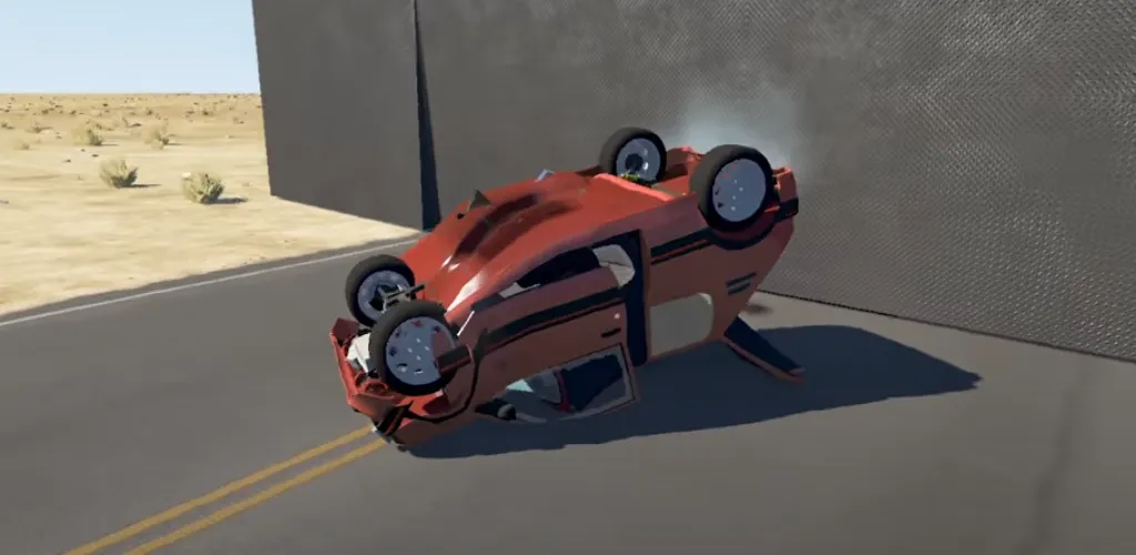 Realistic Car Crash Simulator [MOD: безлимитные деньги и открыты все машины] на Андроид — скриншот 1
