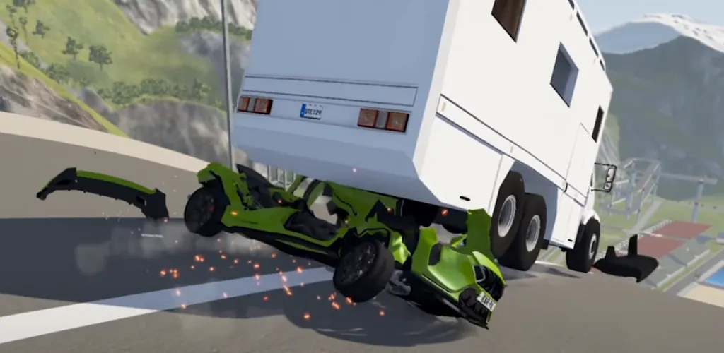 Realistic Car Crash Simulator [MOD: безлимитные деньги и открыты все машины] на Андроид — скриншот 3