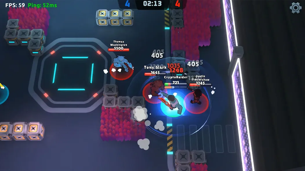 Скачать взлом Galaxy Fight Club [MOD: безлимитные ресурсы и усиленные герои] — скриншот 4