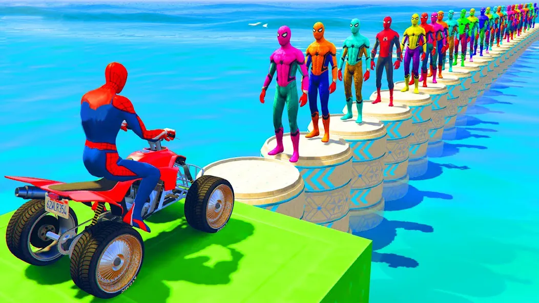 ATV Quads Bike Stunt Racing 3D [MOD: безлимитные деньги и все трассы открыты] последняя версия — скриншот 1