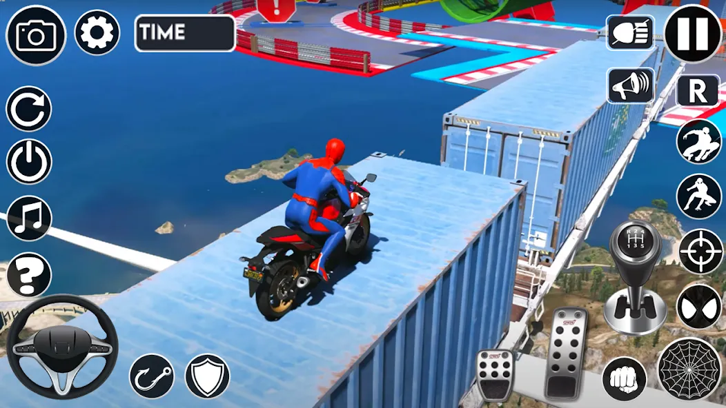 Superhero Tricky Bike Stunt [MOD: безлимитные деньги и все байки] — Скачать бесплатно (APK) — скриншот 4
