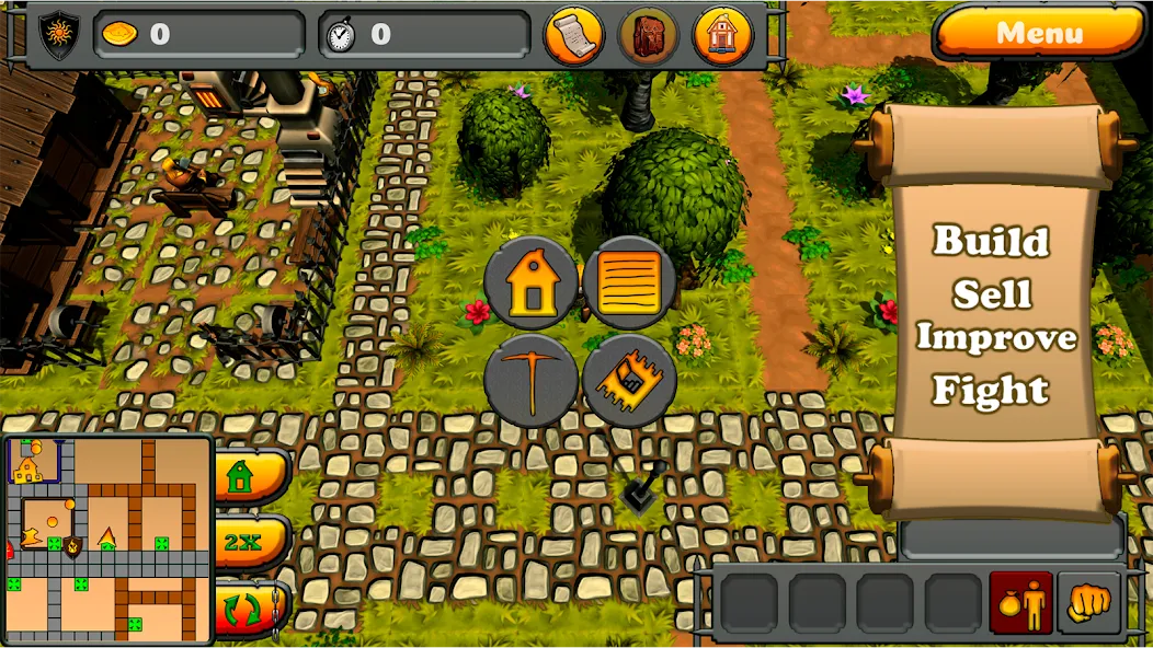 For the King: Middle Ages [MOD: безлимитные ресурсы и усиленные герои] на Андроид — скриншот 2