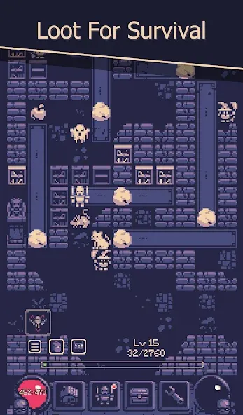 Скачать OneBit Adventure (Roguelike] [MOD: безлимитное здоровье и мощное снаряжение] на телефон — скриншот 2
