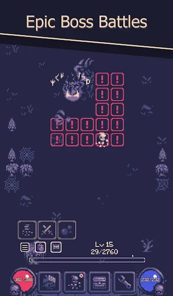 Скачать OneBit Adventure (Roguelike] [MOD: безлимитное здоровье и мощное снаряжение] на телефон — скриншот 5