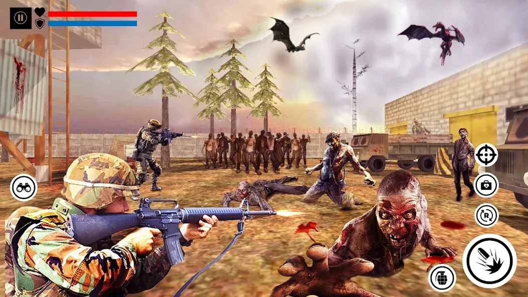 Скачать Sniper Zombie Shooting [MOD: много денег и открыты уровни] на телефон — скриншот 3