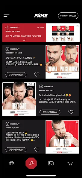 FAME MMA APP [MOD: эксклюзивные бои и бонусы] — Скачать бесплатно (APK) — скриншот 1
