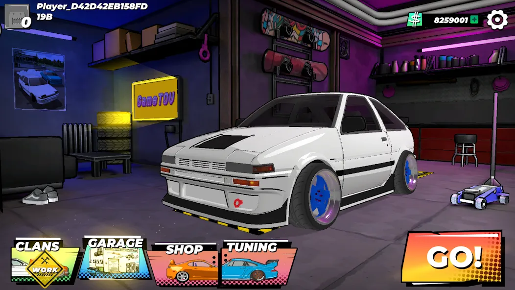 Скачать Drift King: Online [MOD: безлимитные деньги и все машины] на телефон — скриншот 2