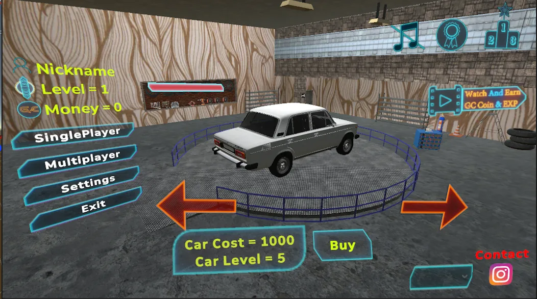 Extreme Car Drift - car racing [MOD: безлимитные деньги и топливо] — Скачать бесплатно (APK) — скриншот 1