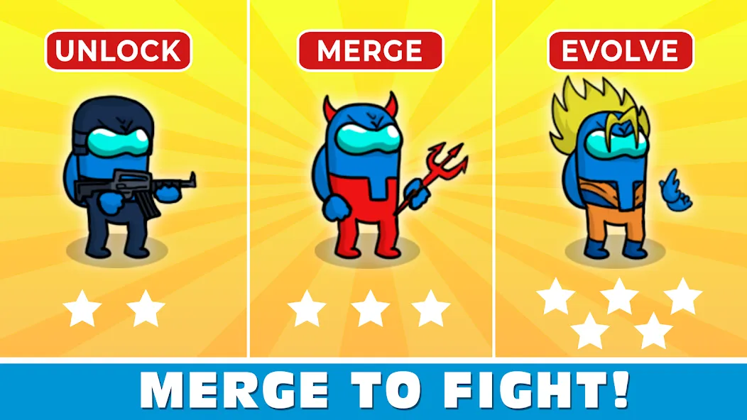 Merge Imposter [MOD: без рекламы и безлимитные монеты] — Скачать бесплатно (APK) — скриншот 2