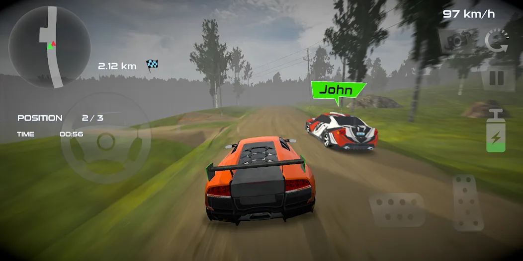 Скачать Rally Car : Extreme Fury Race [MOD: безлимитные деньги и все машины открыты] — скриншот 2