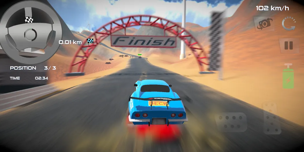 Скачать Rally Car : Extreme Fury Race [MOD: безлимитные деньги и все машины открыты] — скриншот 4
