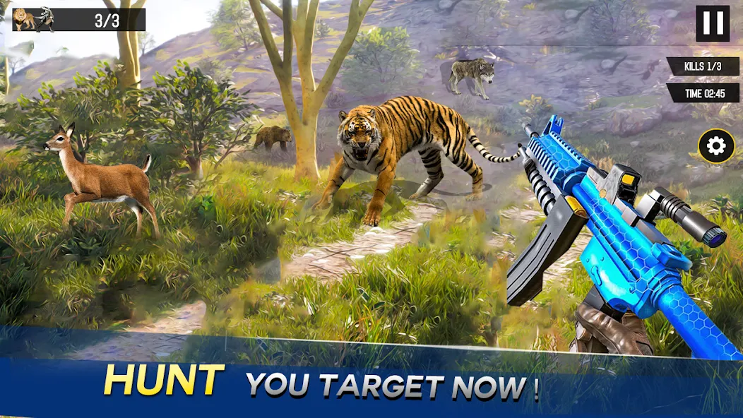 Скачать взлом Sniper Animal Deer Hunter Game [MOD: безлимитные монеты и оружие] — скриншот 2