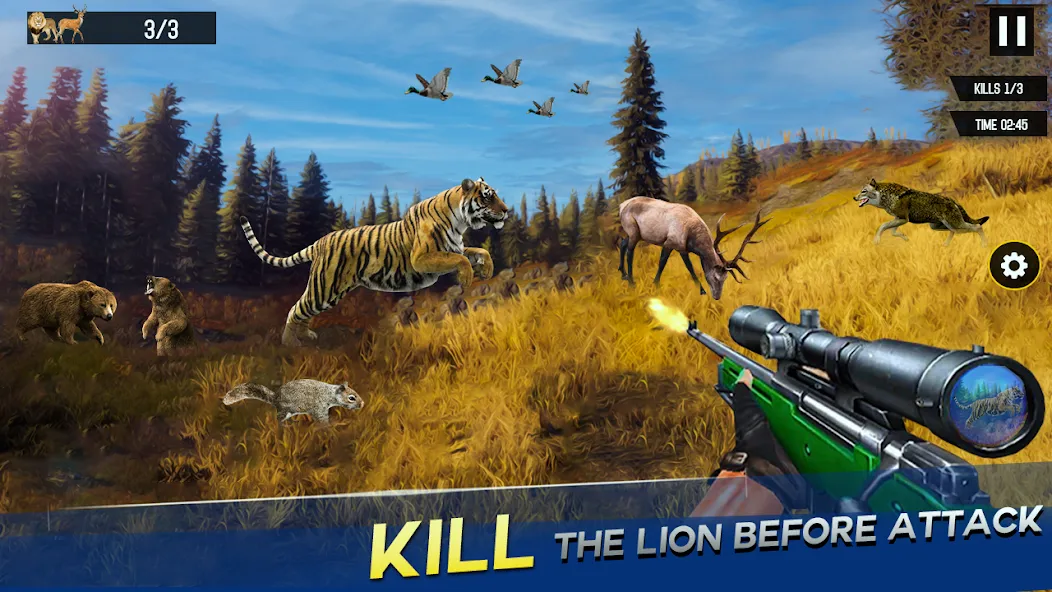 Скачать взлом Sniper Animal Deer Hunter Game [MOD: безлимитные монеты и оружие] — скриншот 3