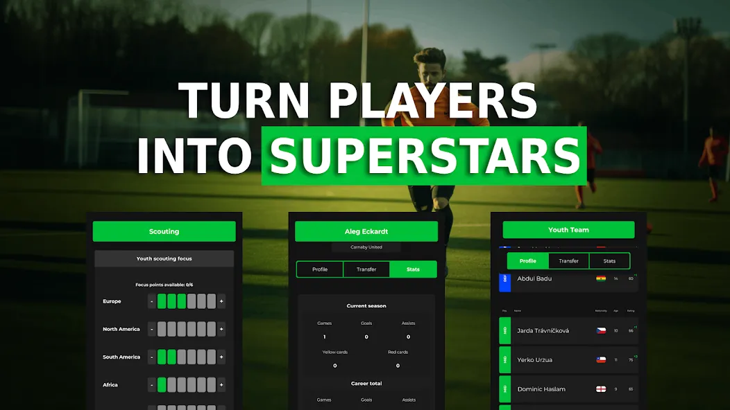 Взломанная Club Boss - Soccer Game [MOD: безлимитные деньги и ресурсы] на Андроид — скриншот 3