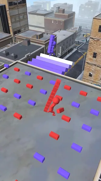 Скачать Bridge Race [MOD: безлимитные ресурсы и всё открыто] на телефон — скриншот 1