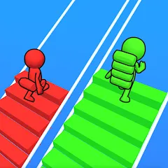 Скачать Bridge Race [MOD: безлимитные ресурсы и всё открыто] на телефон