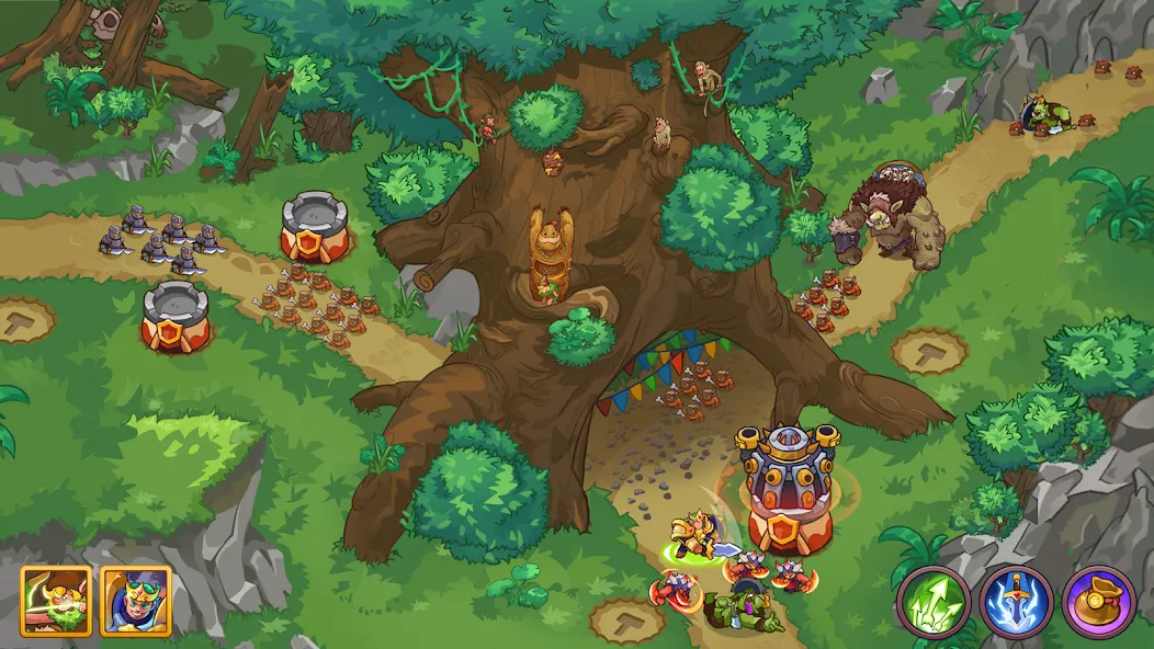 Взломанная King of Defense 2: Epic TD [MOD: много денег и все открыто] на Андроид — скриншот 2