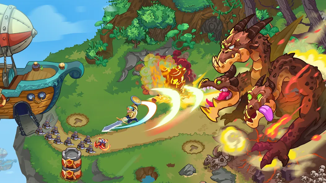 Взломанная King of Defense 2: Epic TD [MOD: много денег и все открыто] на Андроид — скриншот 3