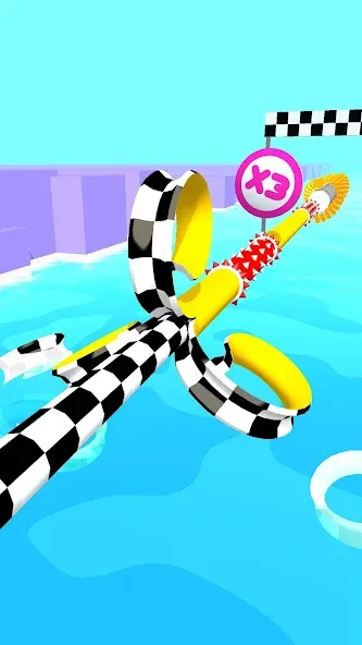 Скачать Spiral Rider [MOD: безлимитные монеты и ускорение] на телефон — скриншот 5