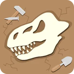 Скачать Dino Fossil Dig - Jurassic Adv [MOD: много денег и все уровни]