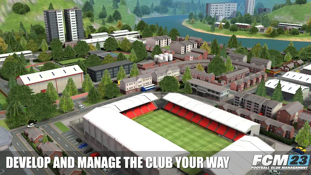 Скачать взлом FCM23 Soccer Club Management [MOD: безлимитные деньги и ресурсы] — скриншот 2