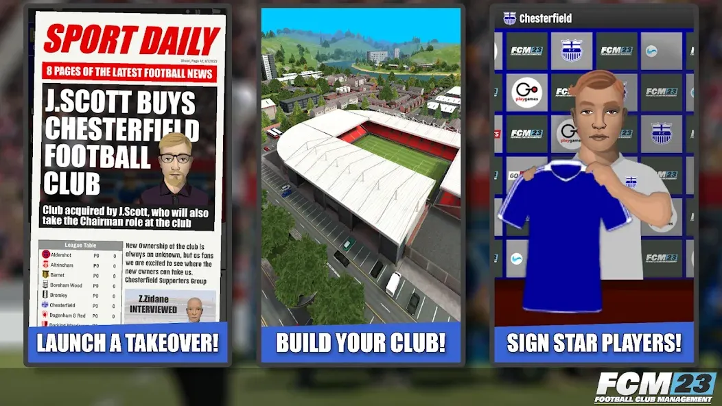 Скачать взлом FCM23 Soccer Club Management [MOD: безлимитные деньги и ресурсы] — скриншот 3