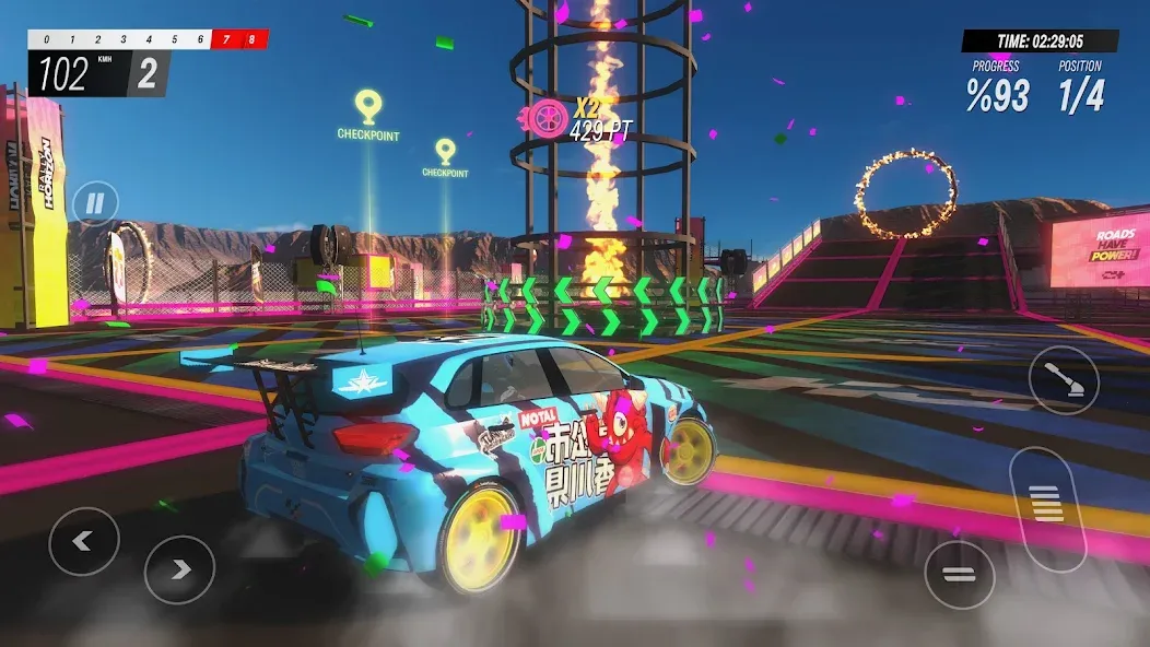 Взломанная Rally Horizon [MOD: безлимитные деньги и топливо] на Андроид — скриншот 2