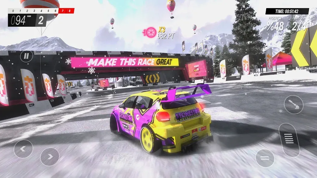 Взломанная Rally Horizon [MOD: безлимитные деньги и топливо] на Андроид — скриншот 4