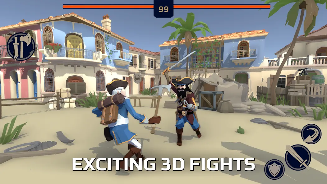 Slash Polygon: Medieval PVP [MOD: безлимитные деньги и усиленная броня] последняя версия — скриншот 2