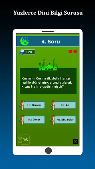 İslami Bilgi Yarışması [MOD: все вопросы разблокированы] — Скачать бесплатно (APK) — скриншот 2