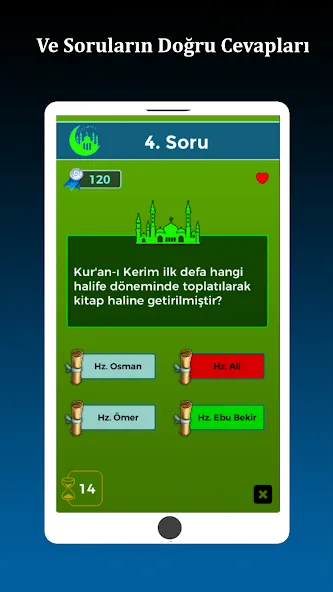 İslami Bilgi Yarışması [MOD: все вопросы разблокированы] — Скачать бесплатно (APK) — скриншот 3