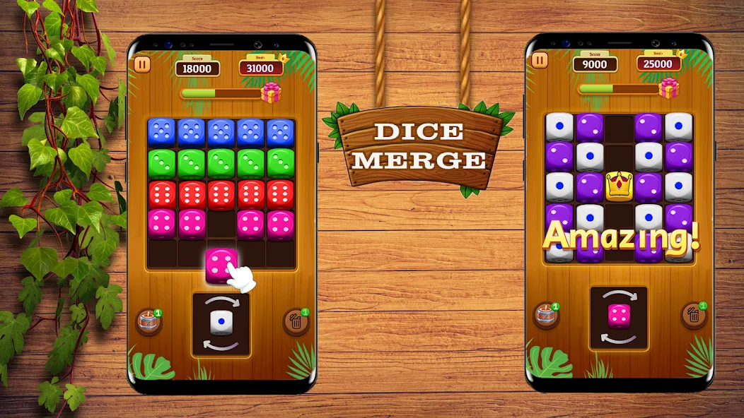 Dice Merge: Dice Mania Game [MOD: безлимитные деньги и все уровни] (Бесплатно / APK) — скриншот 1