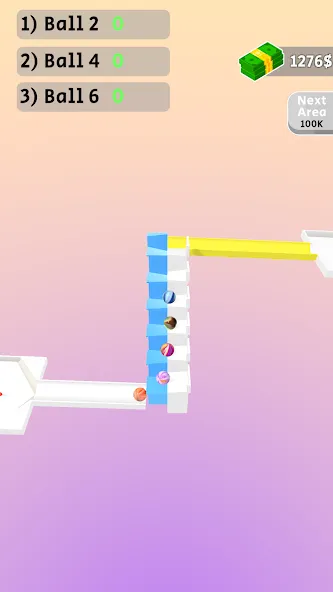 Скачать взлом Marble Race [MOD: безлимитные монеты и открыты все трассы] — скриншот 5