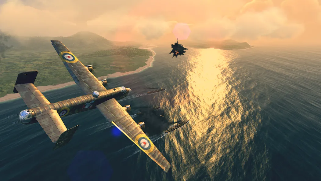 Скачать Warplanes: WW2 Dogfight [MOD: безлимитные деньги и топливо] на телефон — скриншот 3