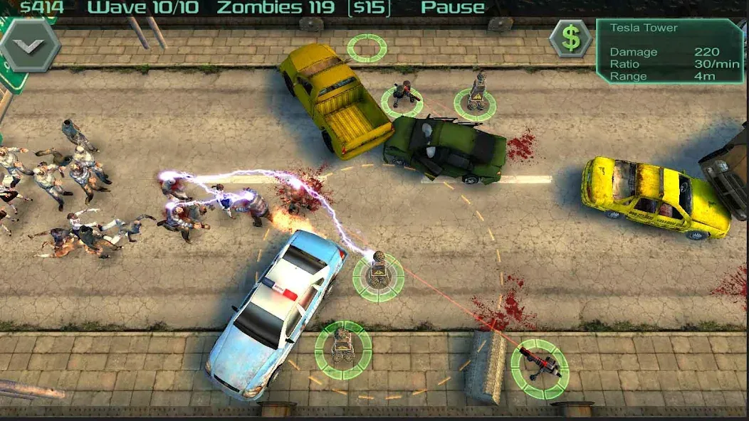 Zombie Defense [MOD: безлимитные ресурсы и мощное оружие] — Скачать бесплатно (APK) — скриншот 4
