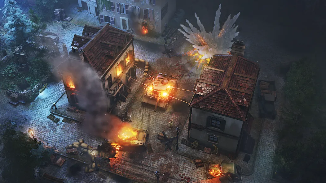 World War Armies: WW2 PvP RTS [MOD: безлимитные ресурсы и мощная армия] на Андроид — скриншот 2
