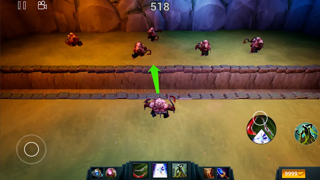 Pudge Wars [MOD: бесконечное золото и усиленный герой] (Бесплатно / APK) — скриншот 1